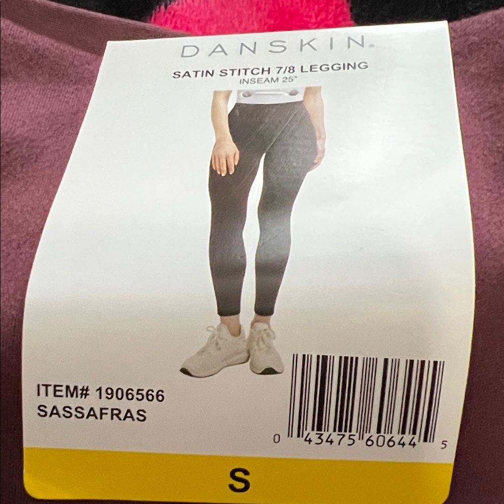 Danskin Deep Burgundy Leggings - Picture 2 of 2